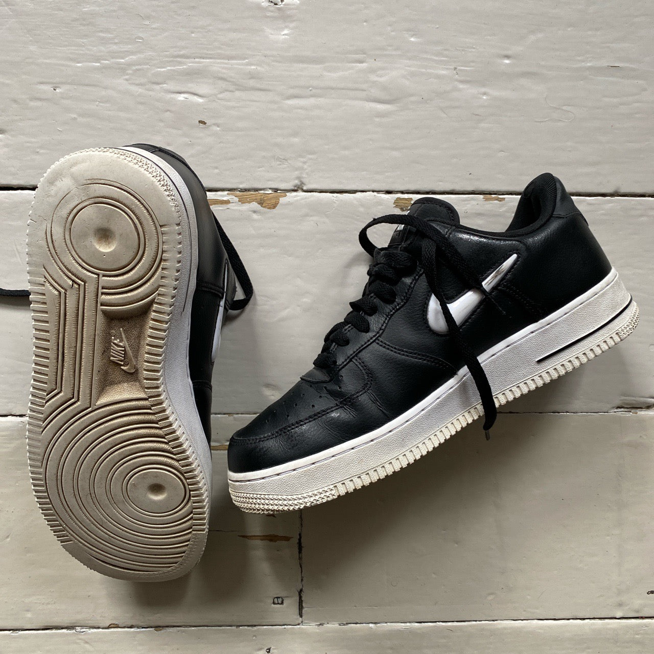 Nike Air Force 1 Black and White Jewel (UK 9)