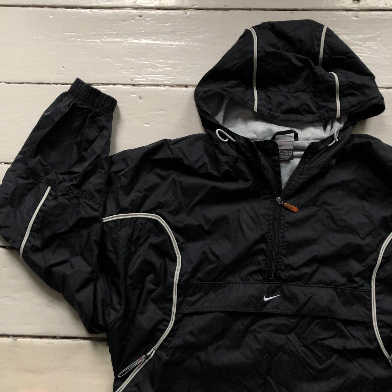 Nike Vintage Spellout Quarter Zip Jacket (Large)