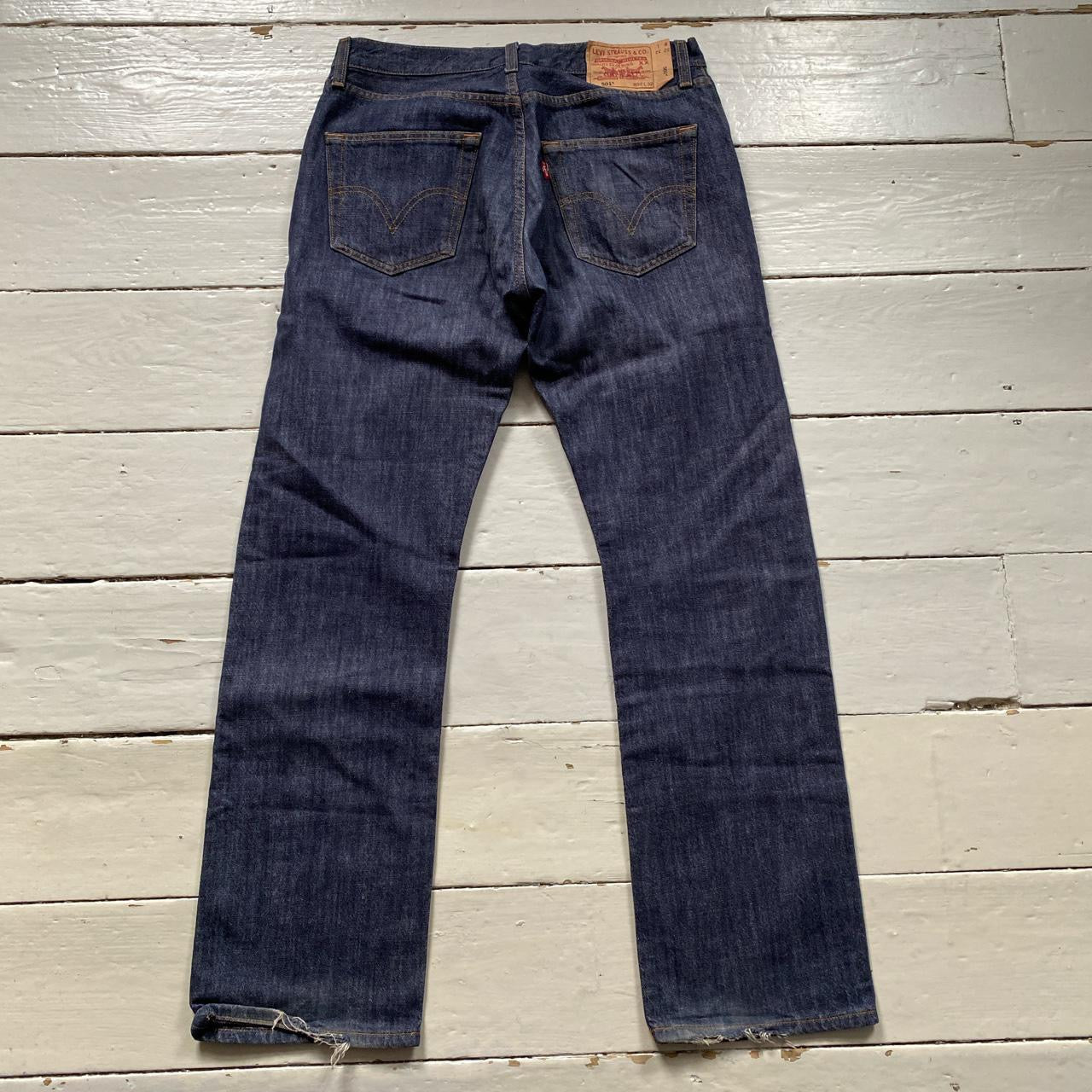 Levis 501 Dark Navy Jeans (32/32)