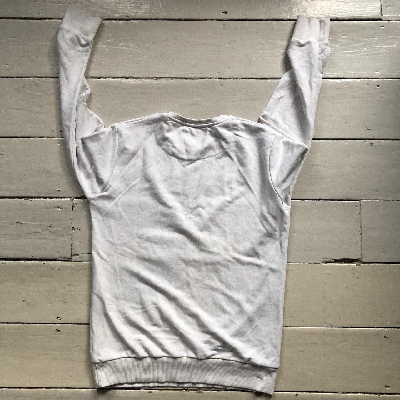 Armani Spellout White Jumper (Large)