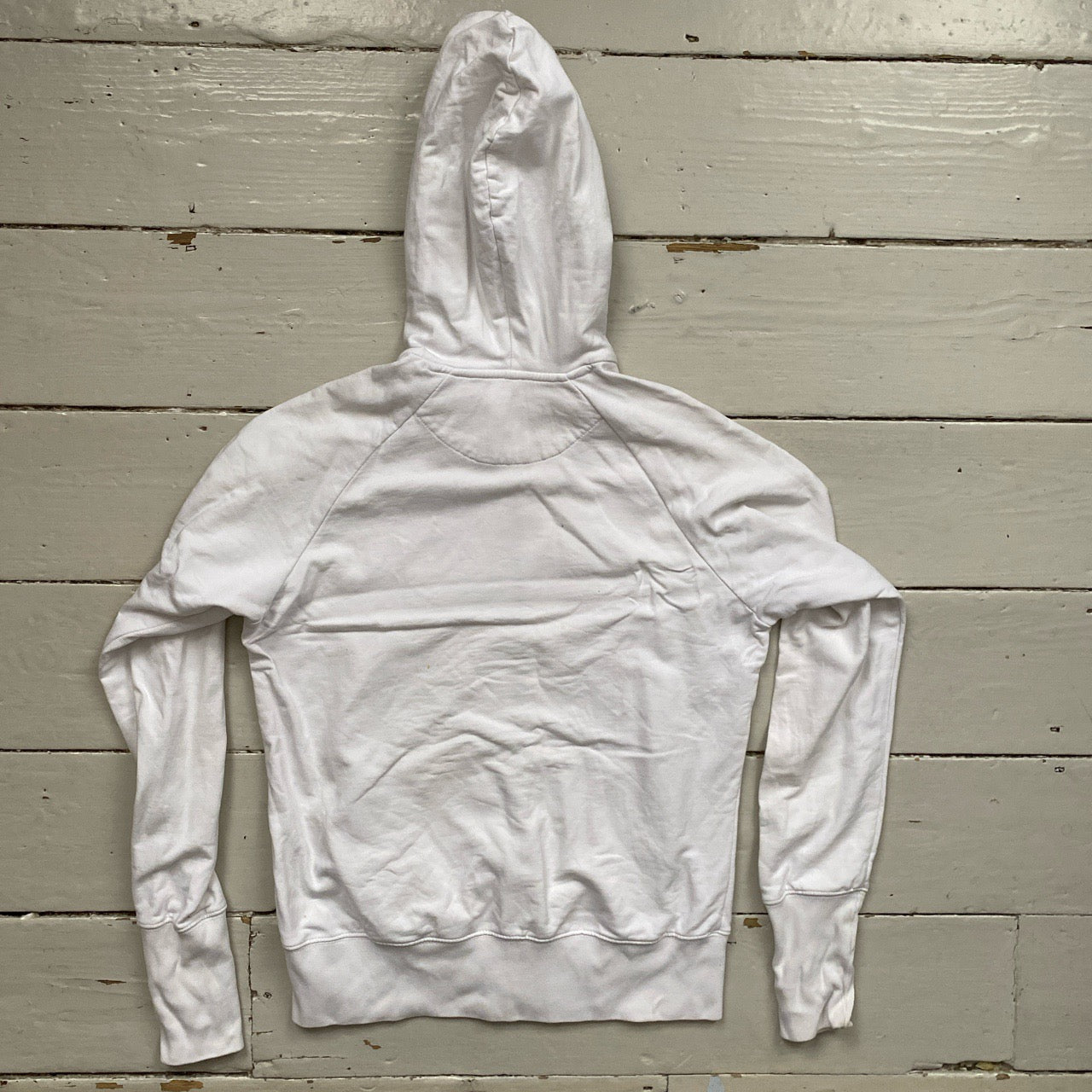 Nike White Swoosh Womens Hoodie (Large)