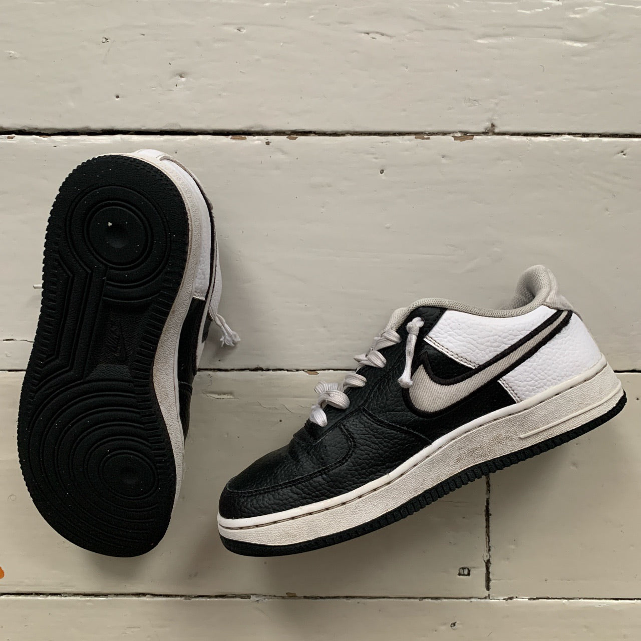 Nike Air Force 1 Black and White (UK 5)