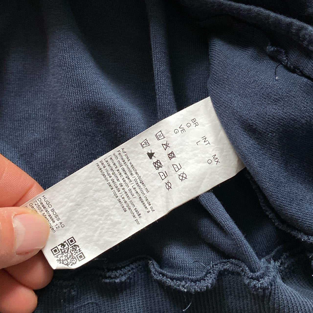 Hugo Boss Navy Hoodie (Large)