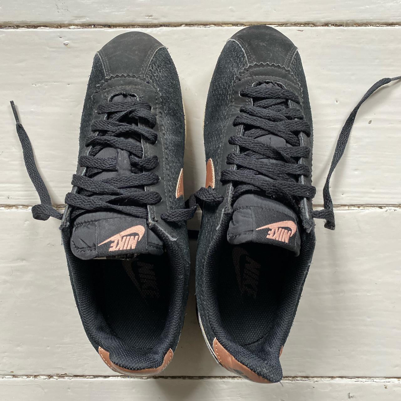 Nike Cortez Black and Rose Gold (UK 6)