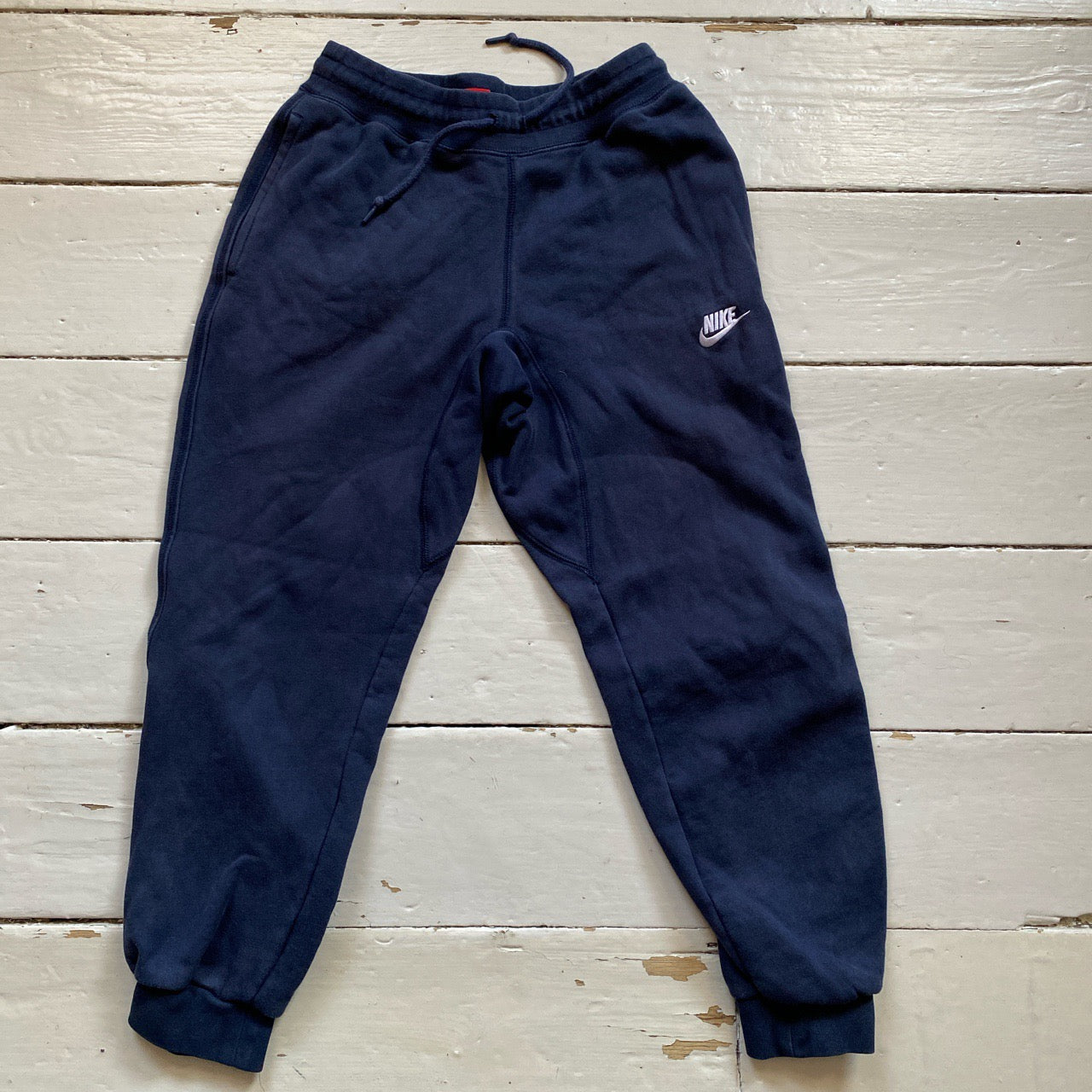 Nike Swoosh Navy Joggers (Small)