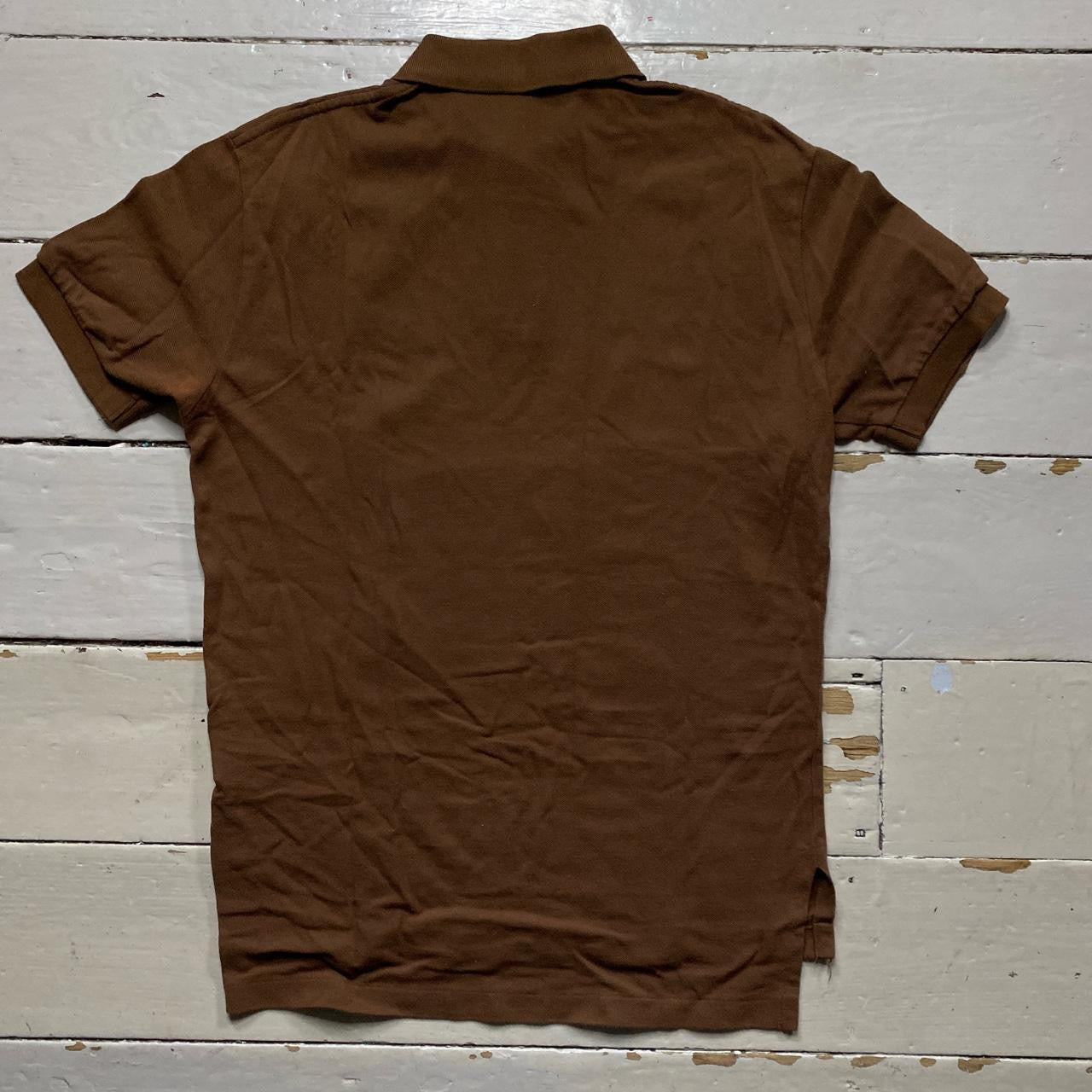 Ralph Lauren Brown Polo Shirt (Small)