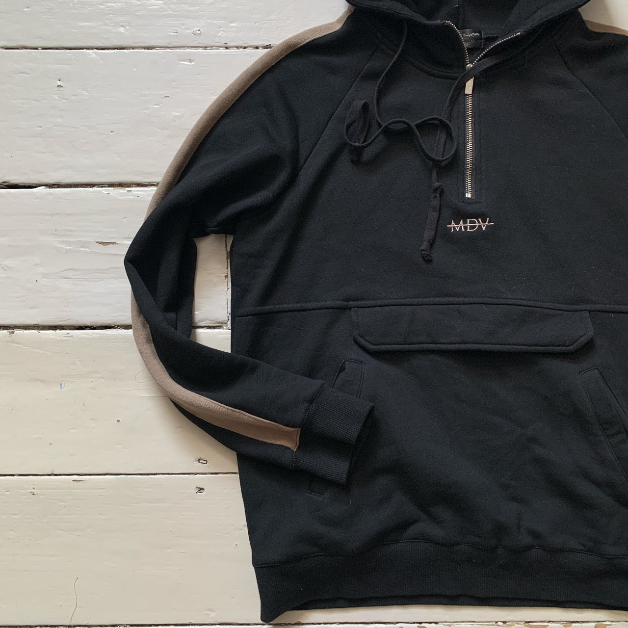 MDV Maniere De Voir Quarter Zip Hoodie (Medium)