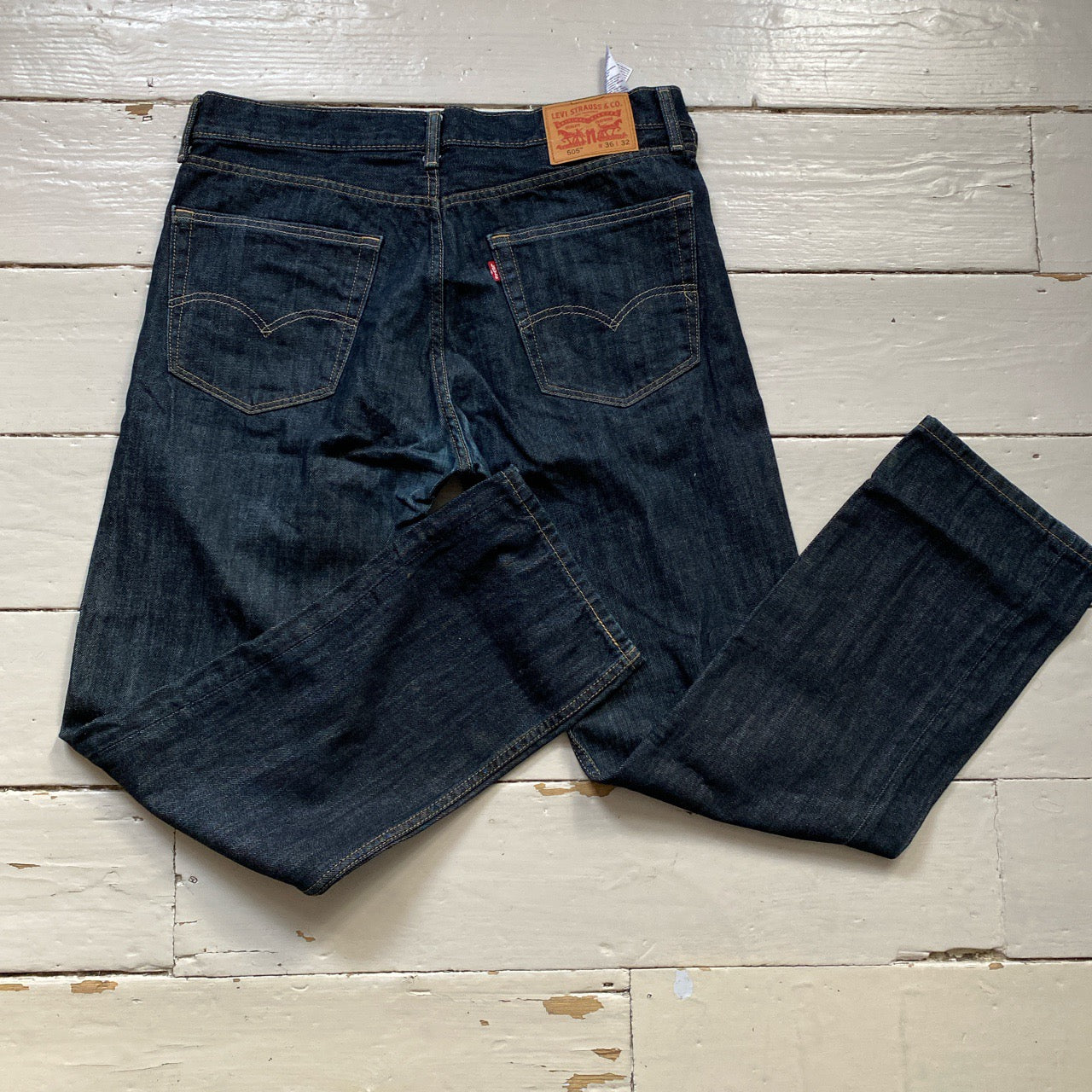 Levis 505 Dark Navy Jeans (36/32)