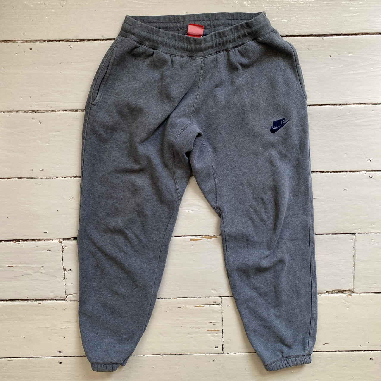 Nike Swoosh Grey Joggers (Small)