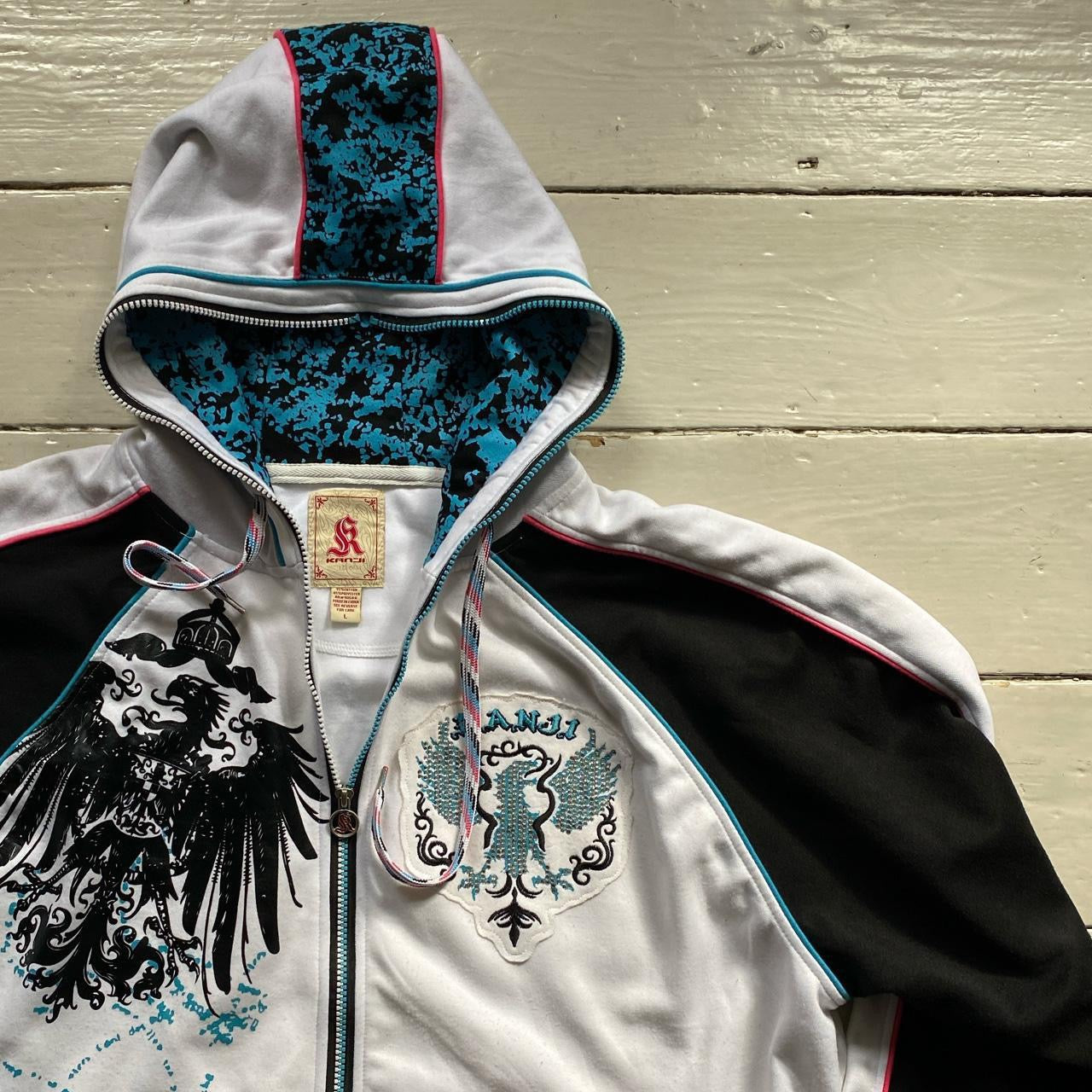 Kanji Jeans Full Zip Hoodie (Large)