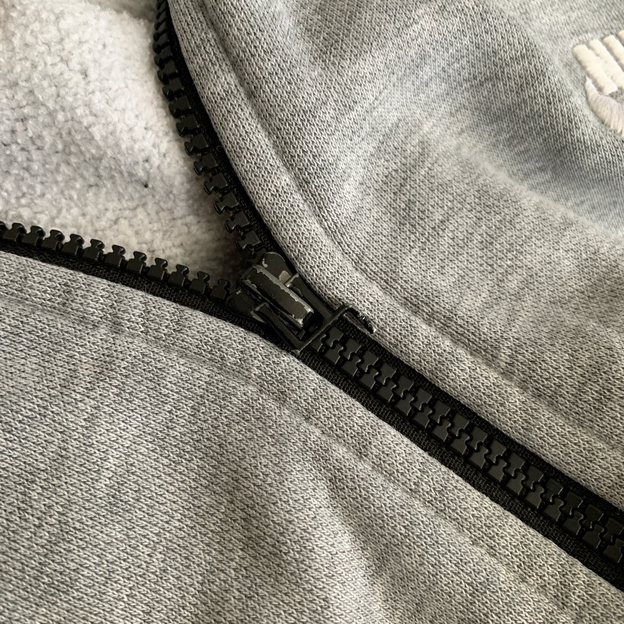 Nike Grey Zip Up Hoodie (XLarge)