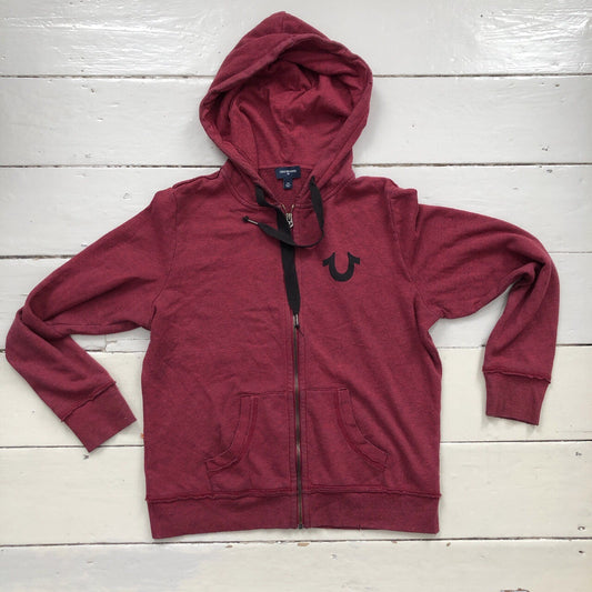 True Religion Burgundy Hoodie (Large)