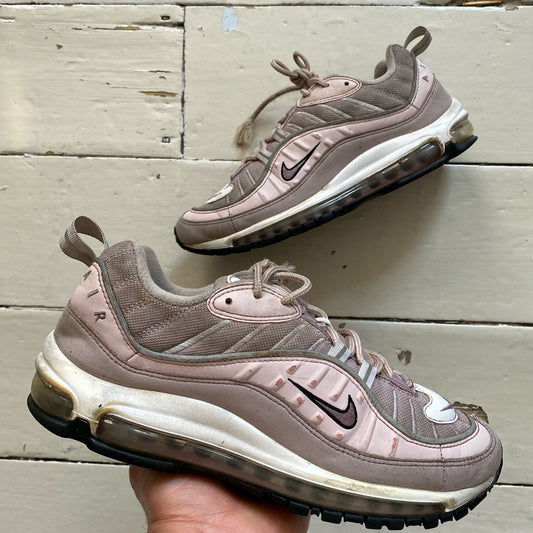 Nike Air Max 98 Pink and White (UK 8)