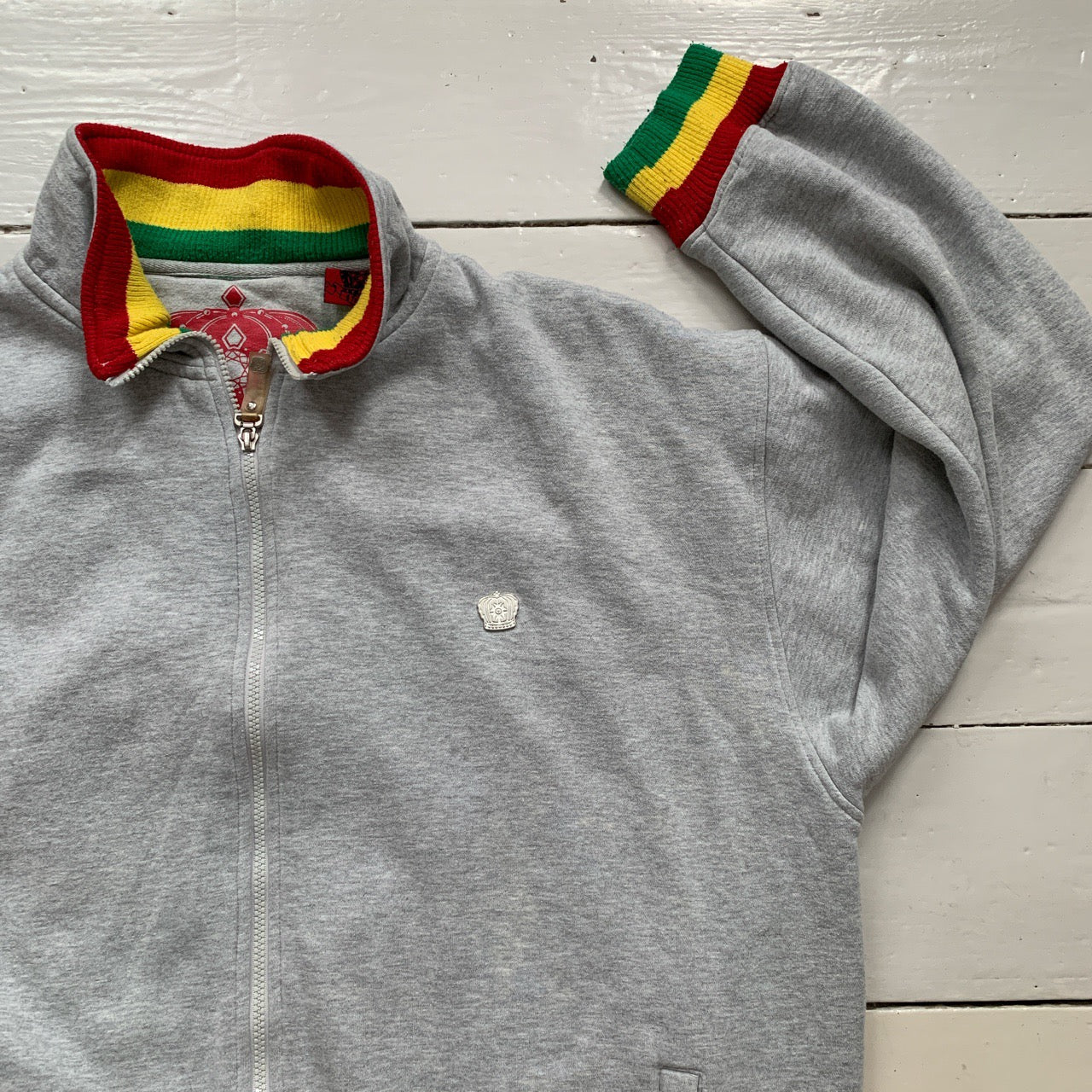 4 Fathers Rasta Lion Vintage Zip Jumper (XXXL)