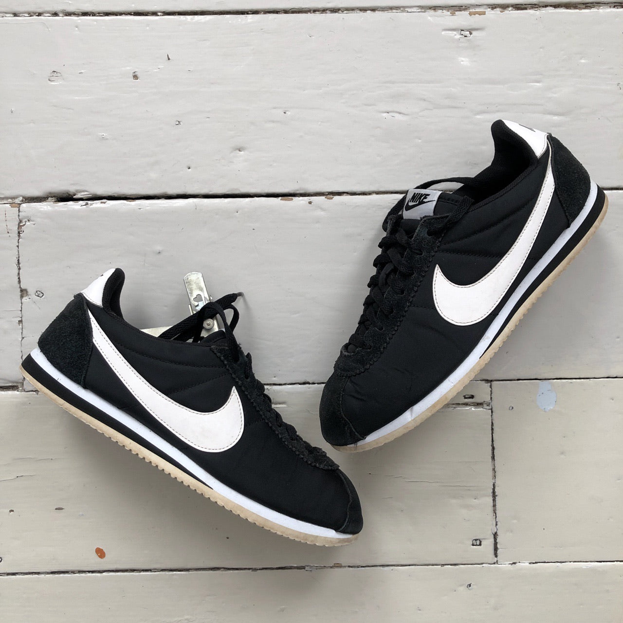Nike Cortez Black and White (UK 10)