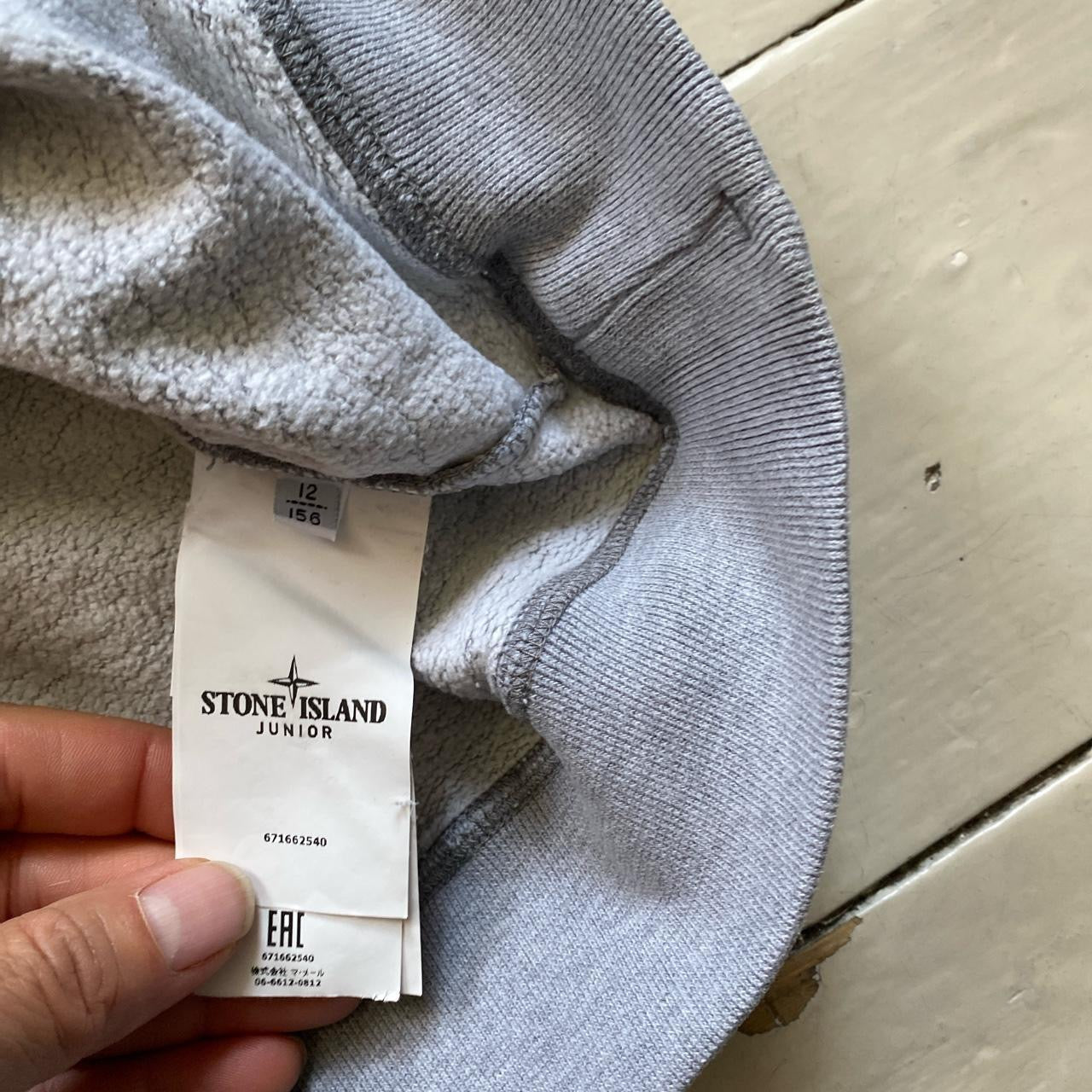 Stone Island Junior Grey Jumper (Age 12/156)