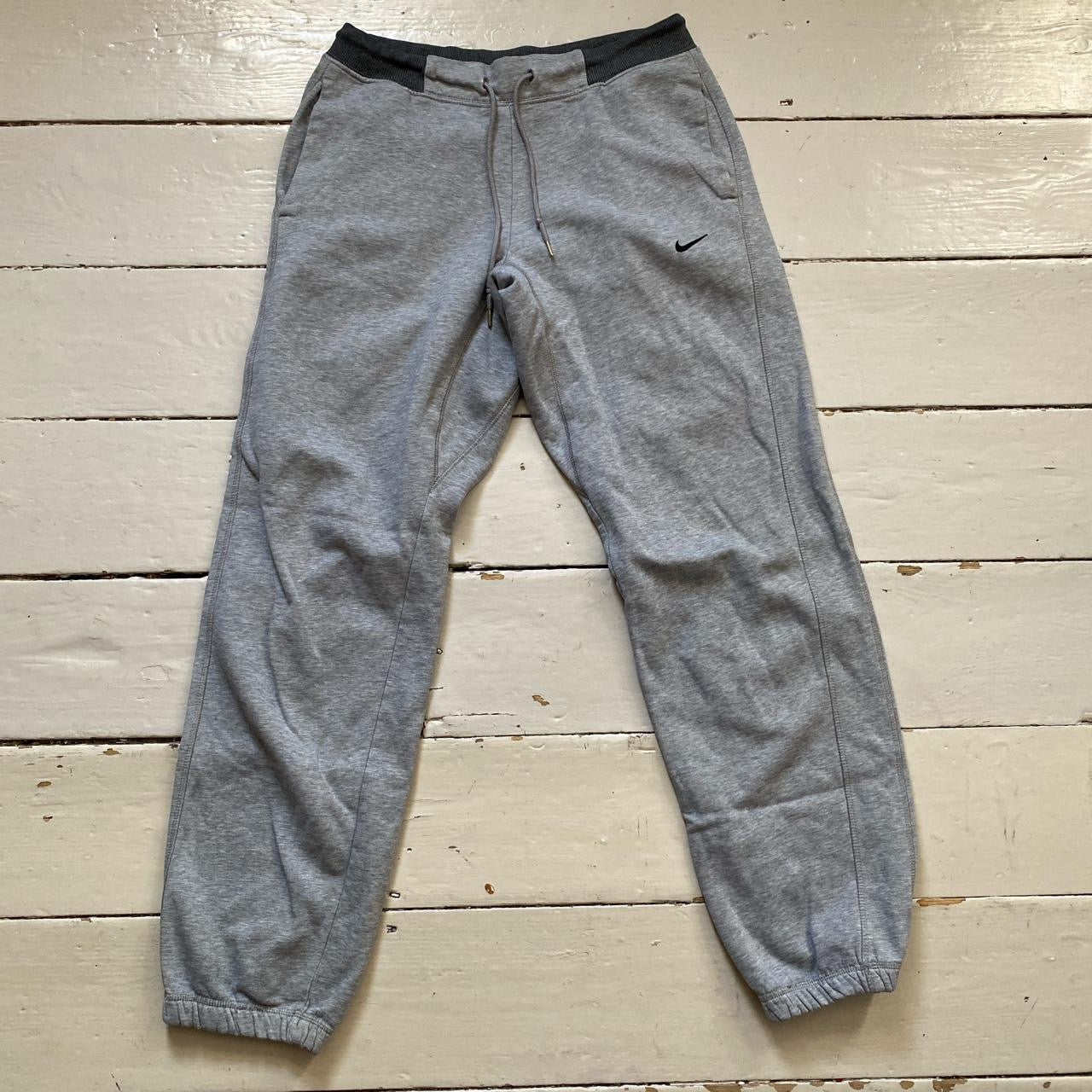 Nike Swoosh Grey Joggers (Medium)