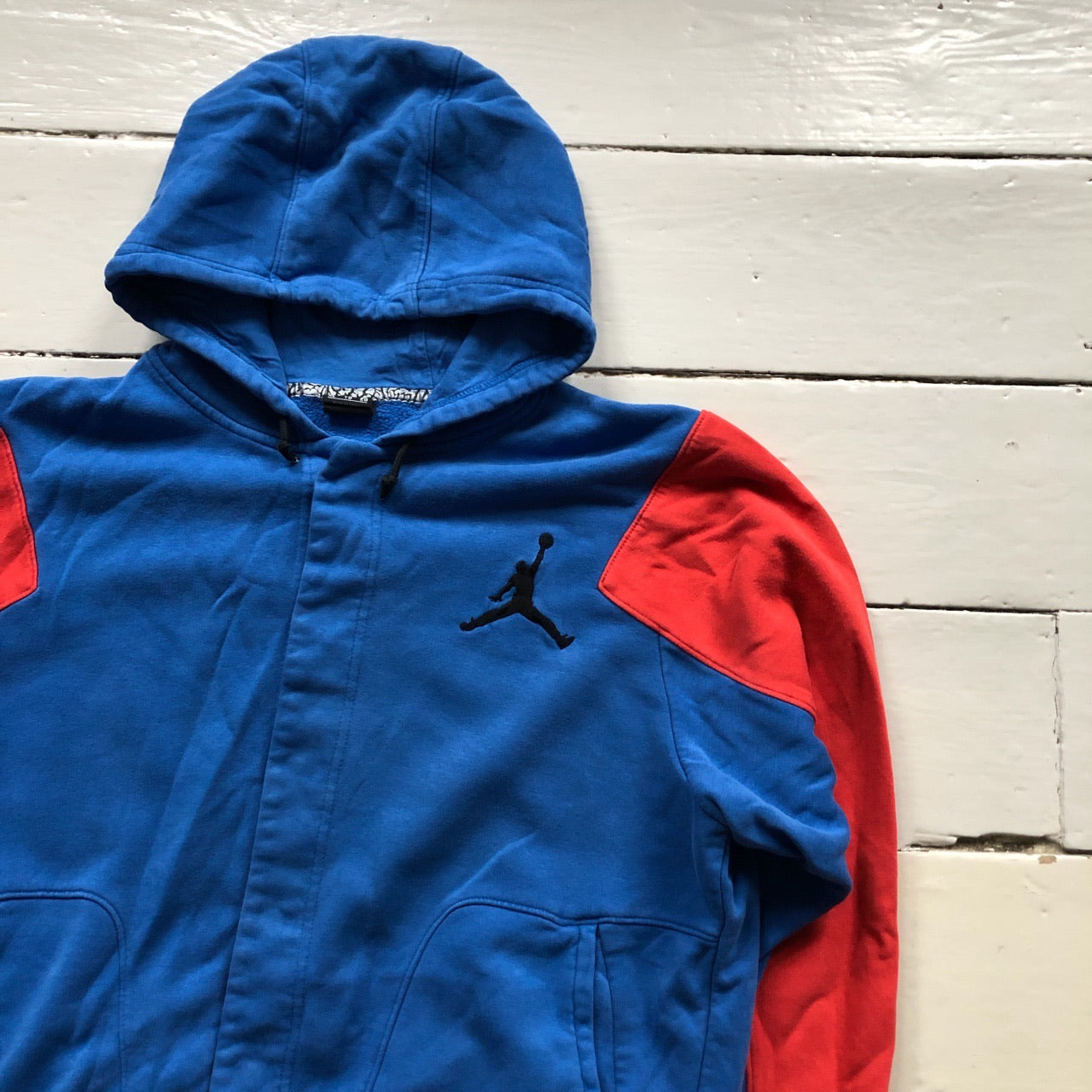 Jordan Blue and Red Hoodie (XL)
