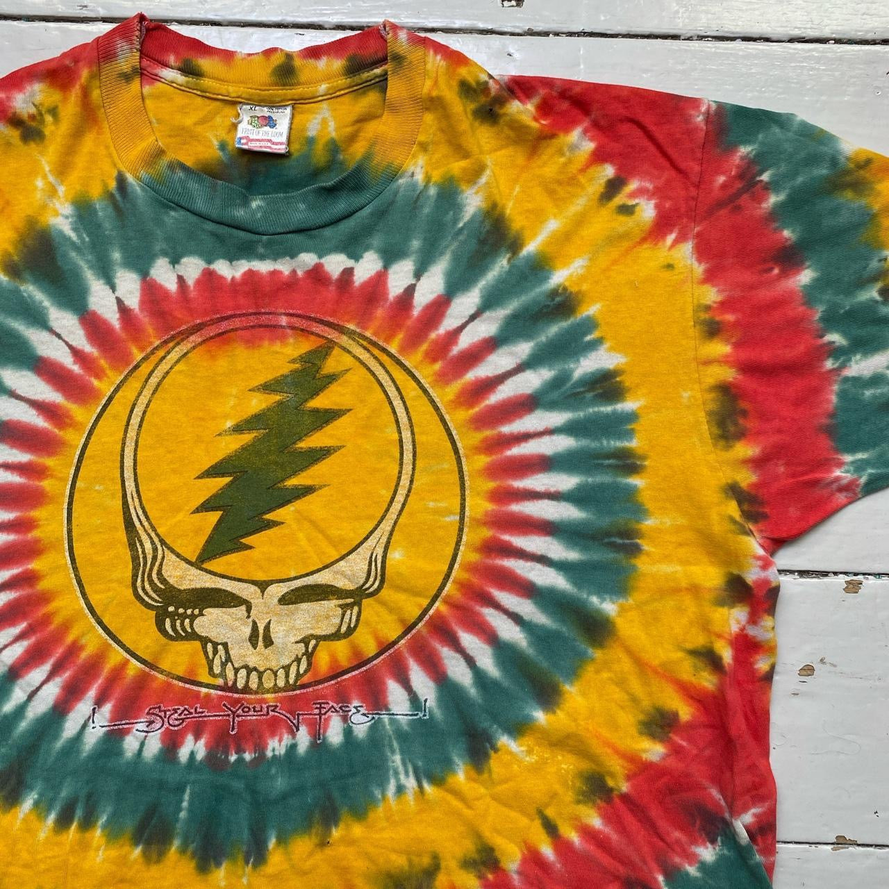 Steal Your Face Grateful Dead 1988 Vintage T Shirt (XL)