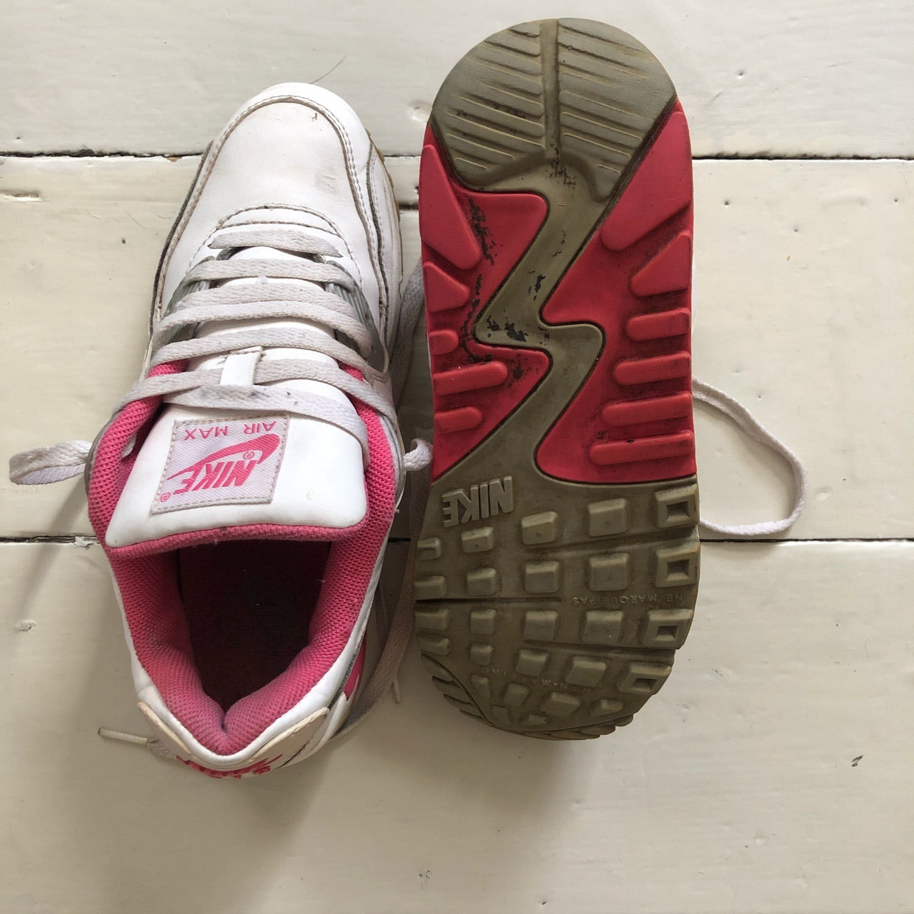 Nike Air Max 90 Vintage Pink & White (UK 5.5)