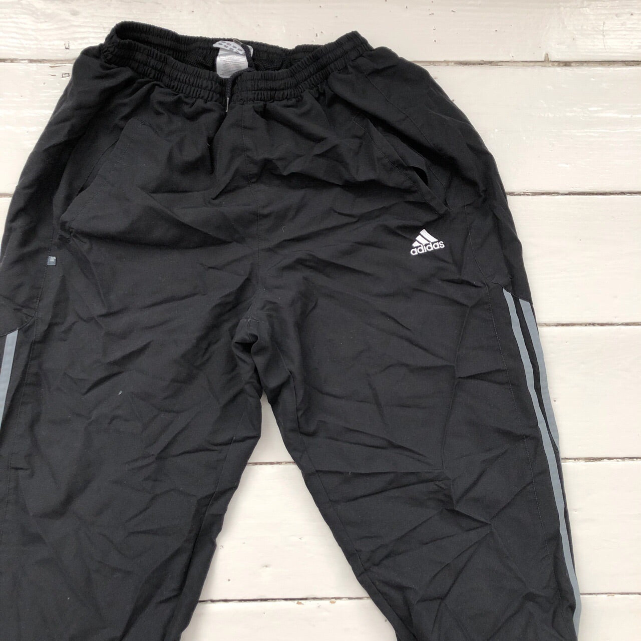 Adidas Black Shell Bottoms (Large)
