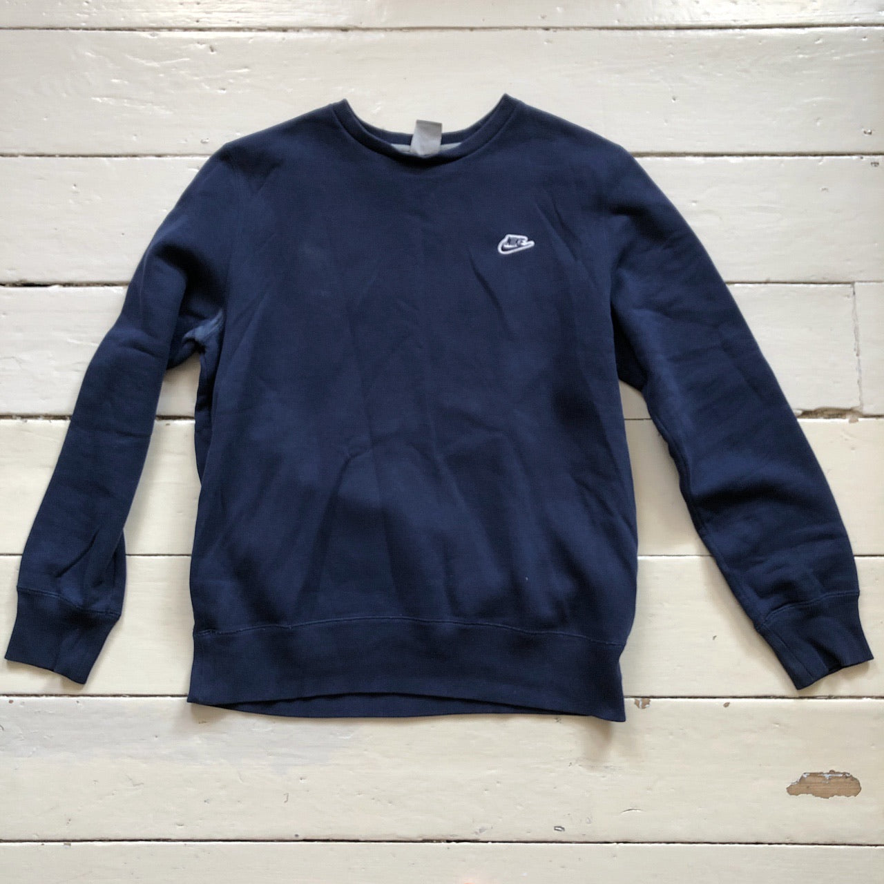 Nike Swoosh Navy Jumper (Medium)
