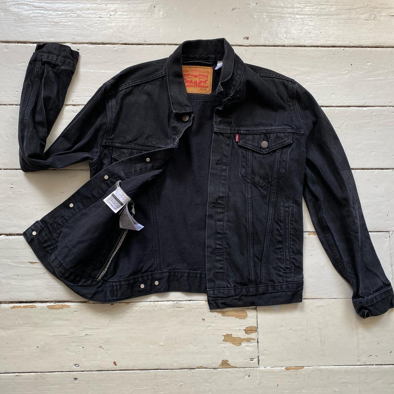 Levis Black Denim Jacket (Medium)