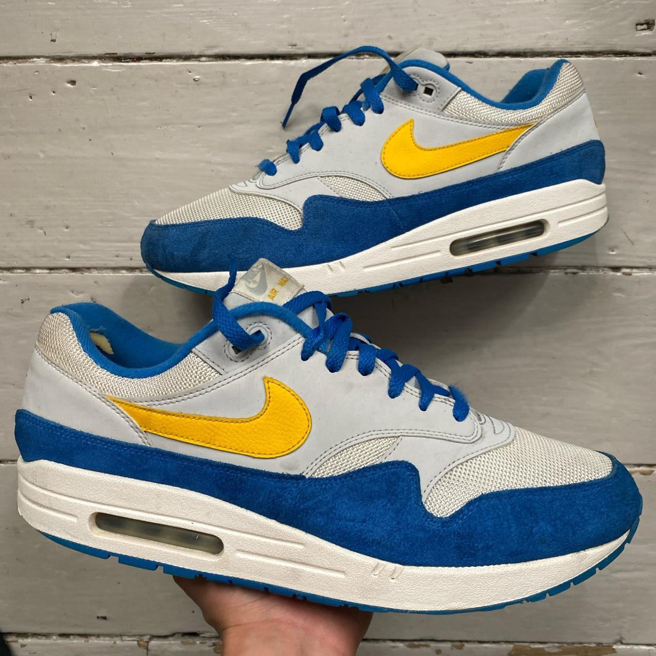 Nike Air Max 1 Signal Blue UK 12 Wear Garson