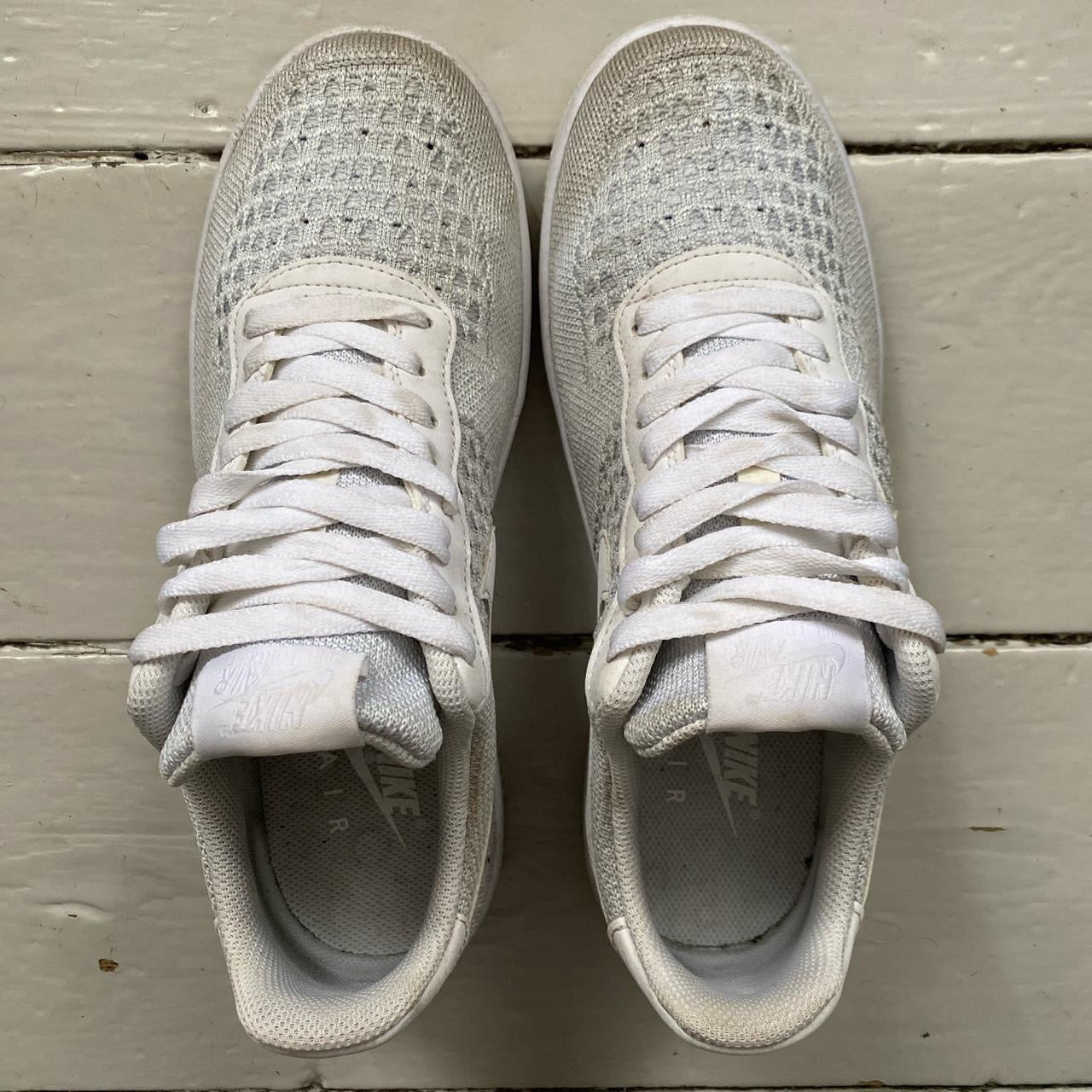 Nike Air Force 1 Flyknit White (UK 8)