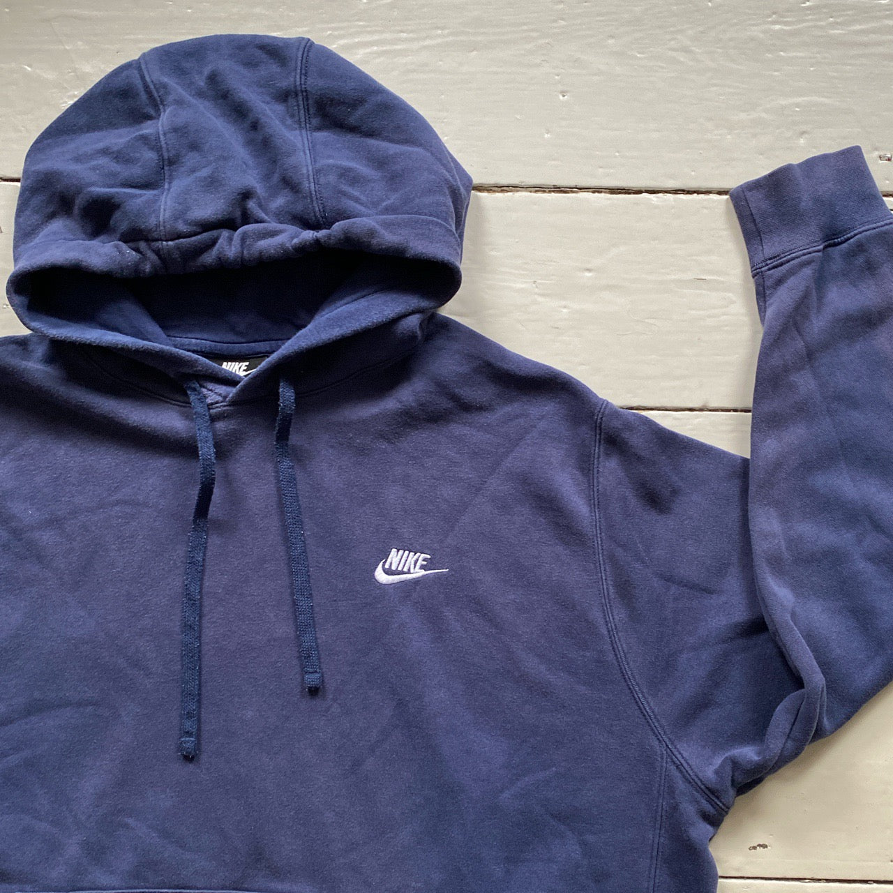 Nike Swoosh Navy Hoodie (XL)