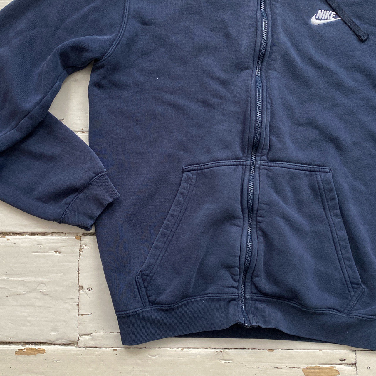 Nike Swoosh Navy Hoodie (Medium)