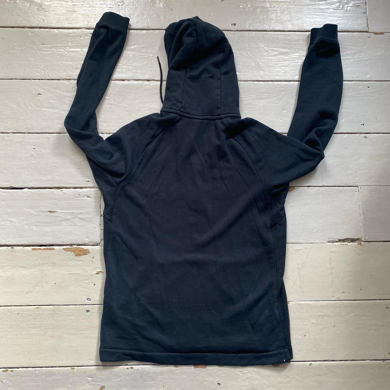 Nike Box Logo Swoosh Black Quarter Zip Jumper (Medium)