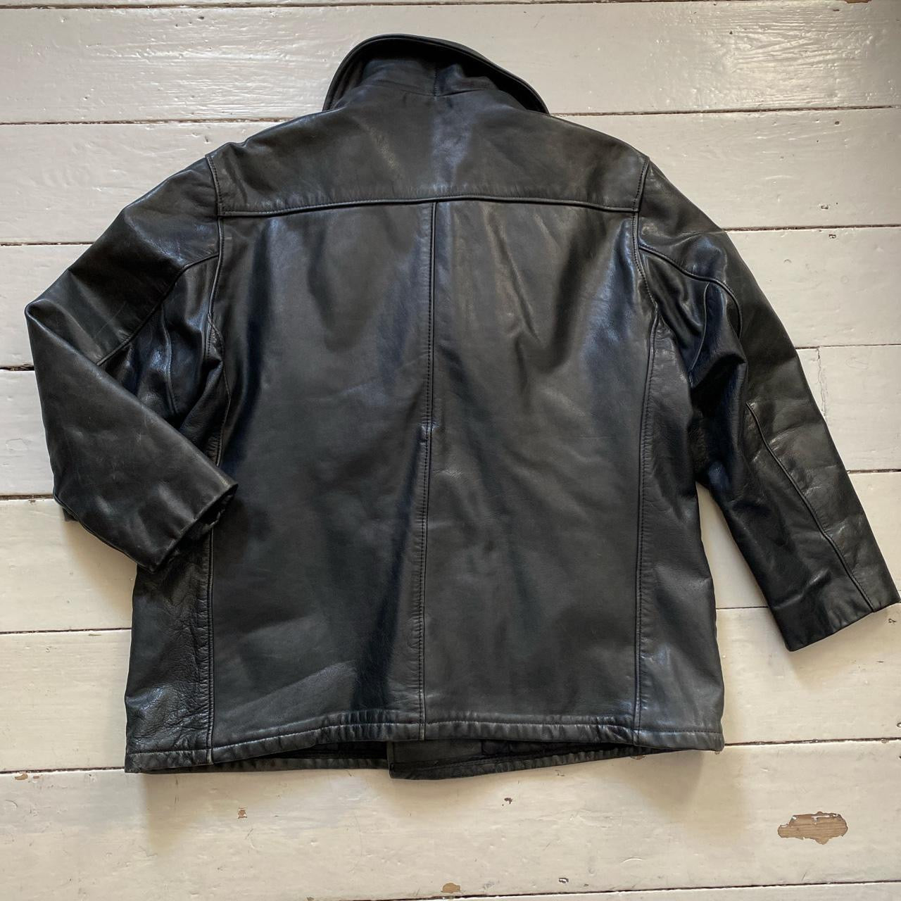 Schott USA Vintage Leather Peacoat (2XL)