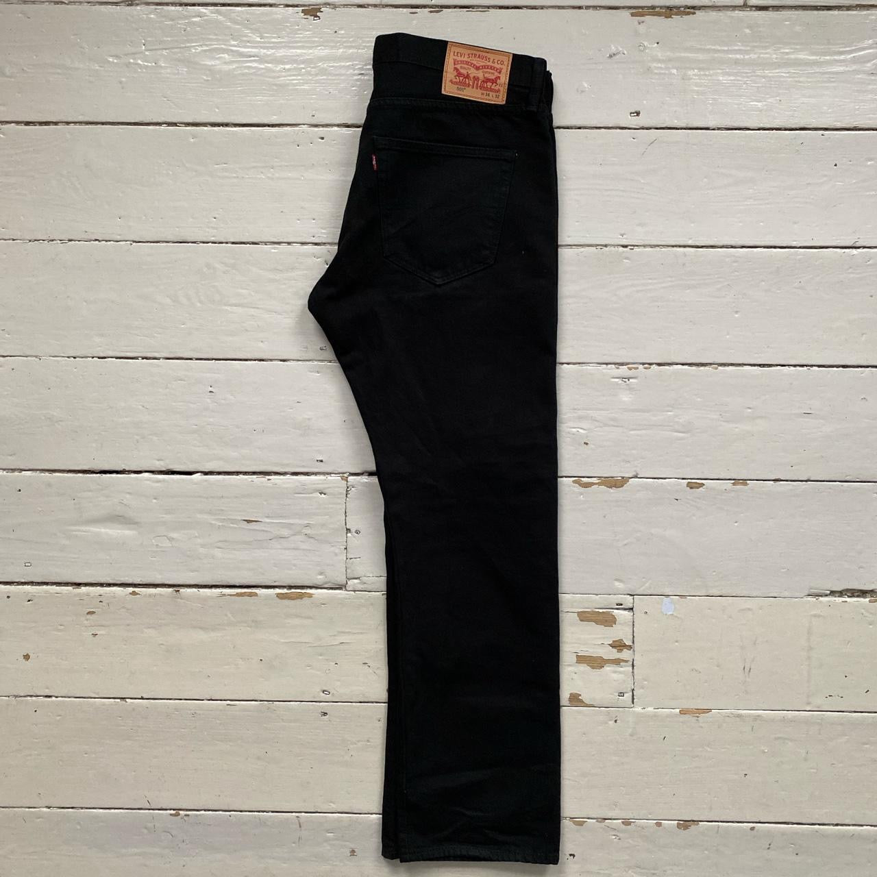 Levis 501 Black Jeans (36/32)