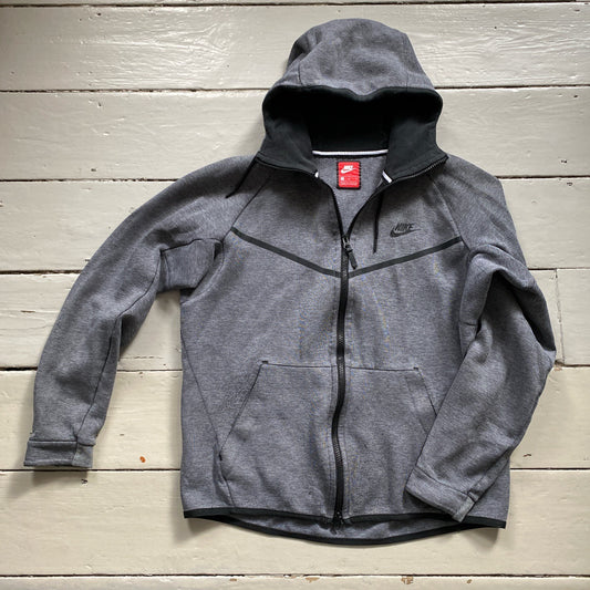 Nike Tech Fleece Grey Hoodie (Medium)