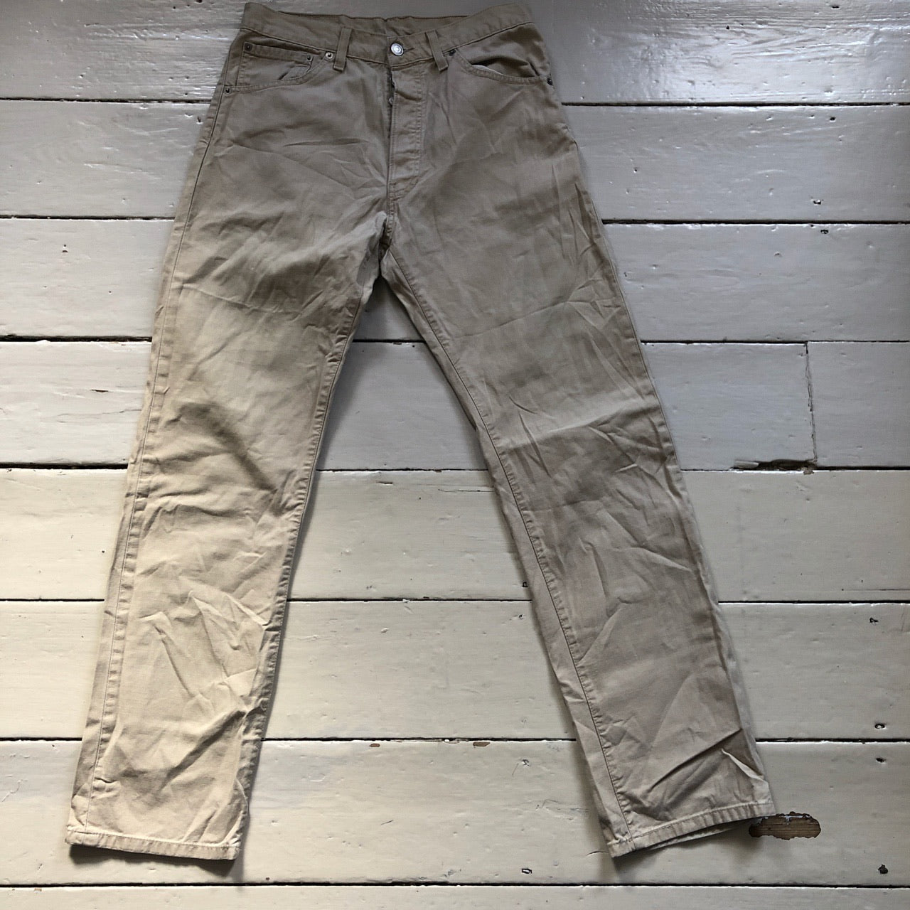 Levis 556 Khaki Beige Jeans (32/32)