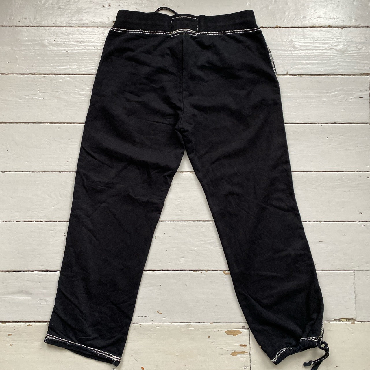 True Religion Big Tri Contrast Stitch Black Tracksuit (XL Both)