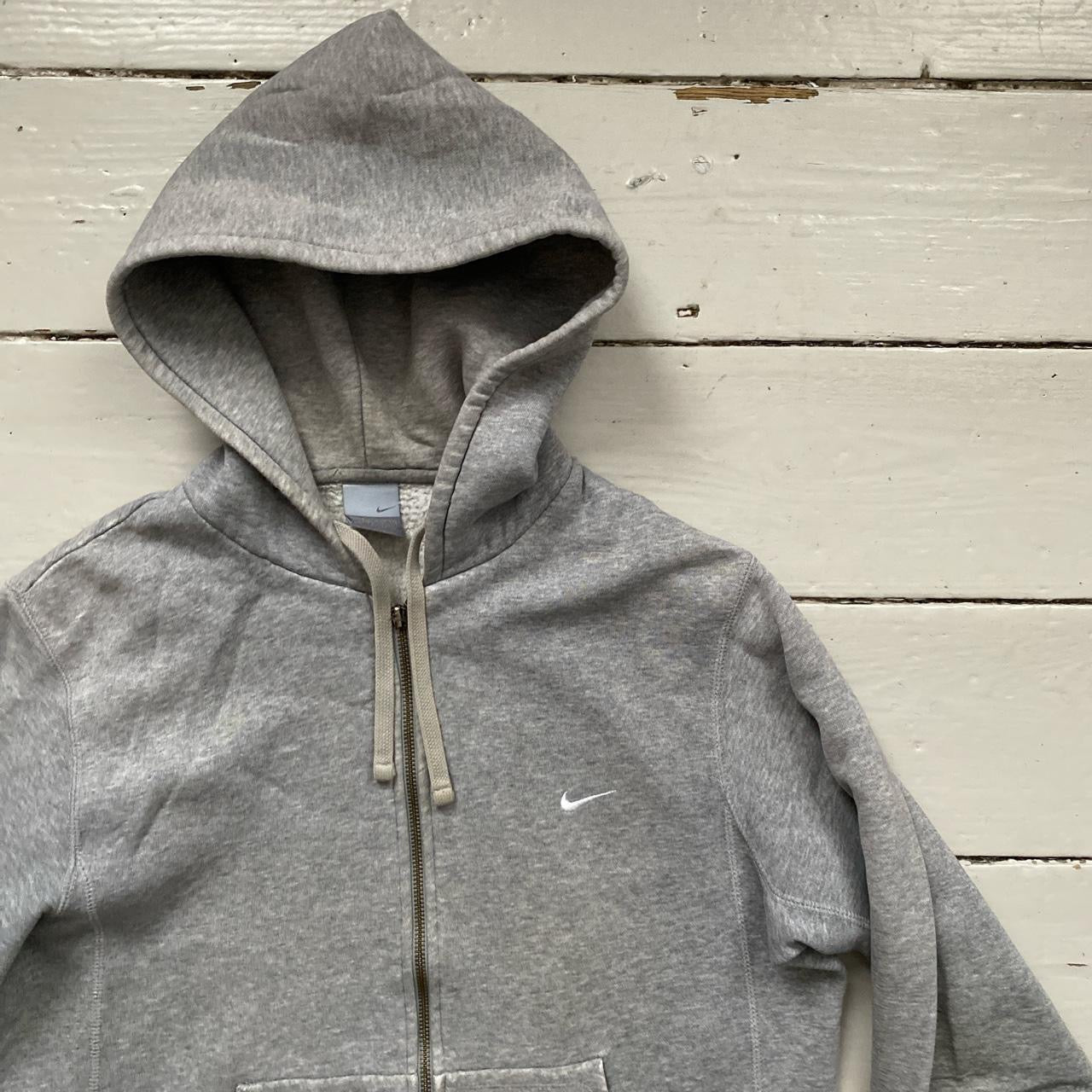 Nike Grey Swoosh Hoodie (Medium)