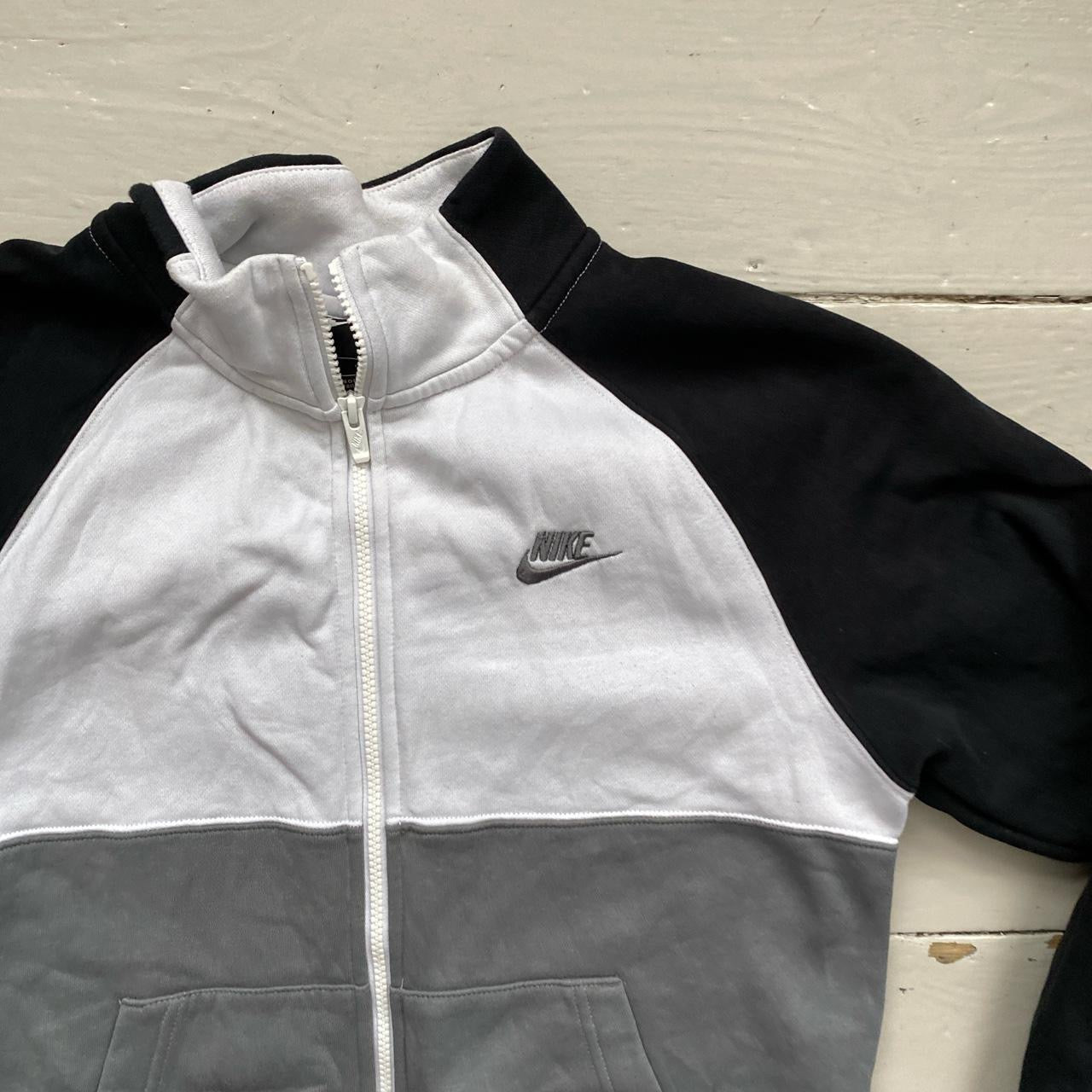 Nike Swoosh Black White Jumper (Small)