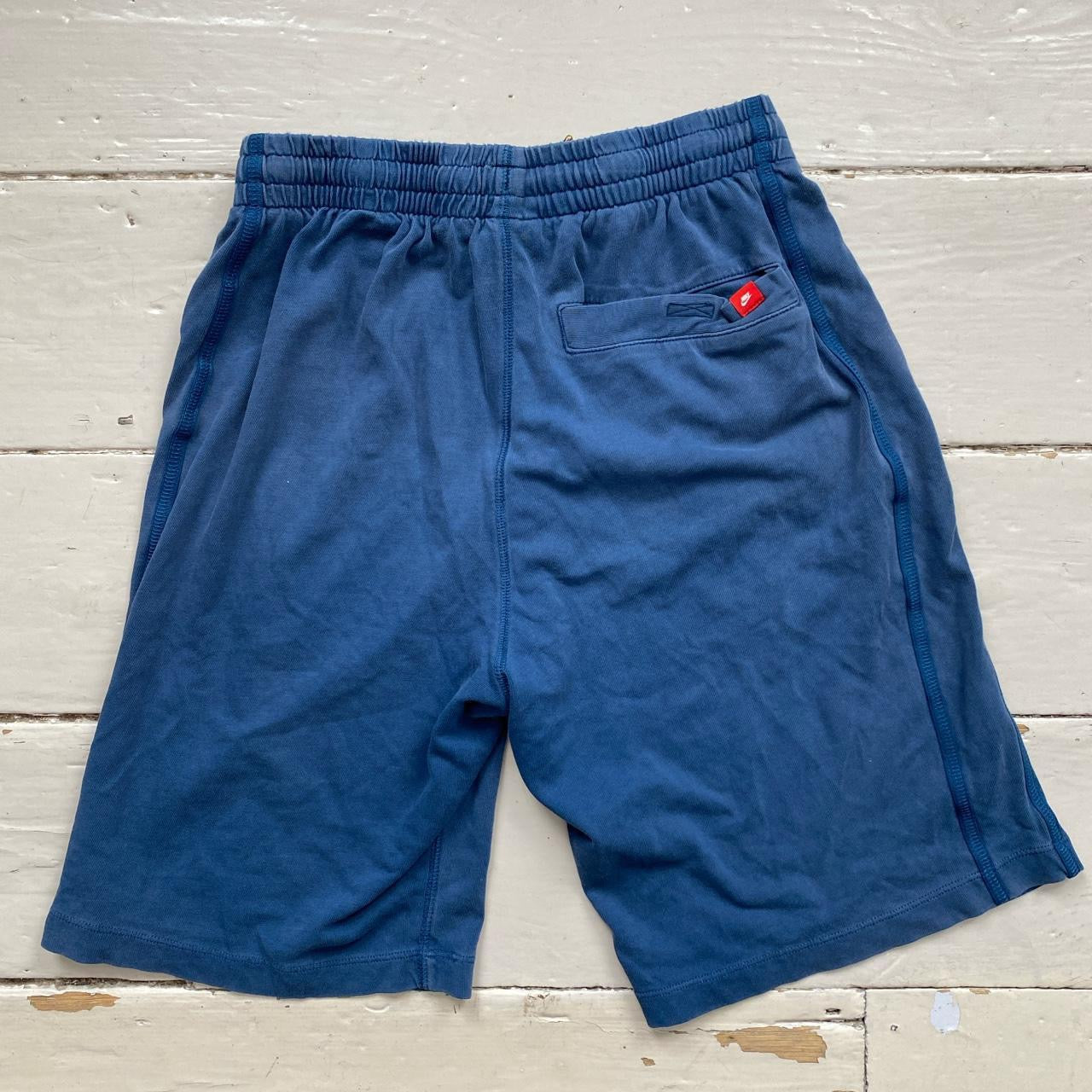 Nike Swoosh Navy Shorts (Small)