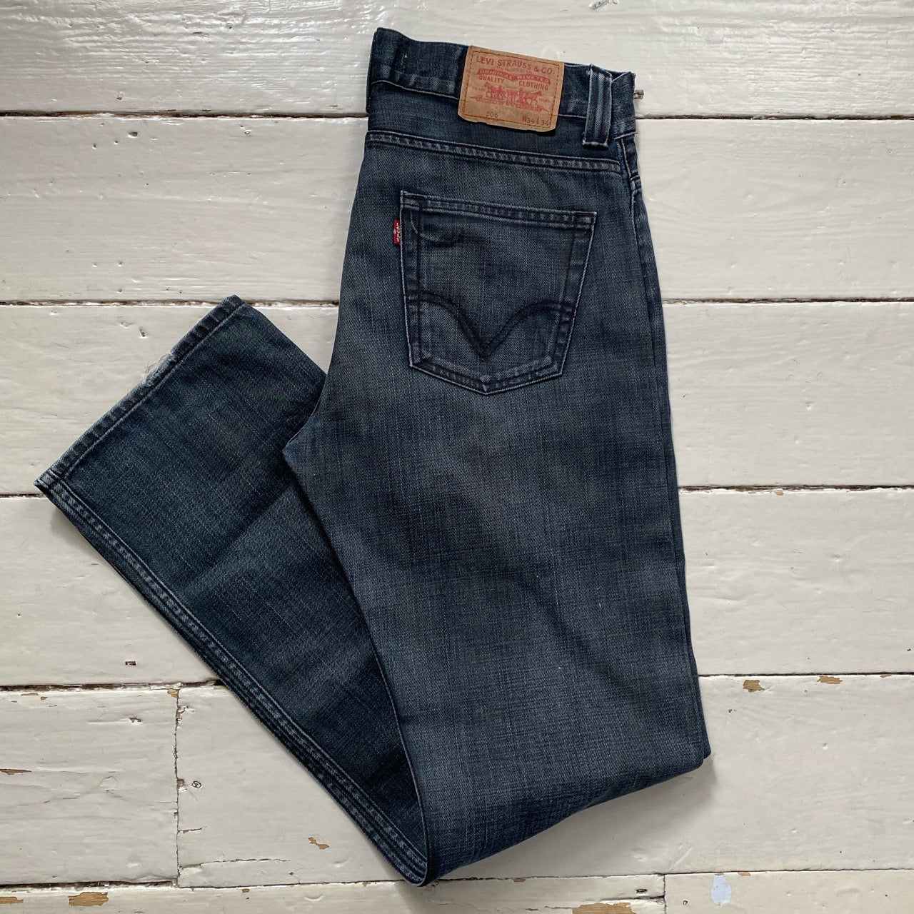 Levis 506 Charcoal Jeans (34/34)
