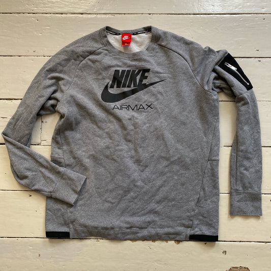 Nike Air Max Grey Jumper Sweatshirt (XL)