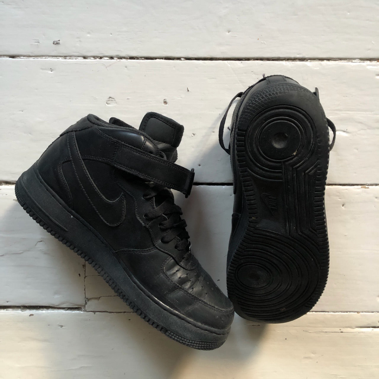 Nike Air Force 1 Mid Black (UK 8)