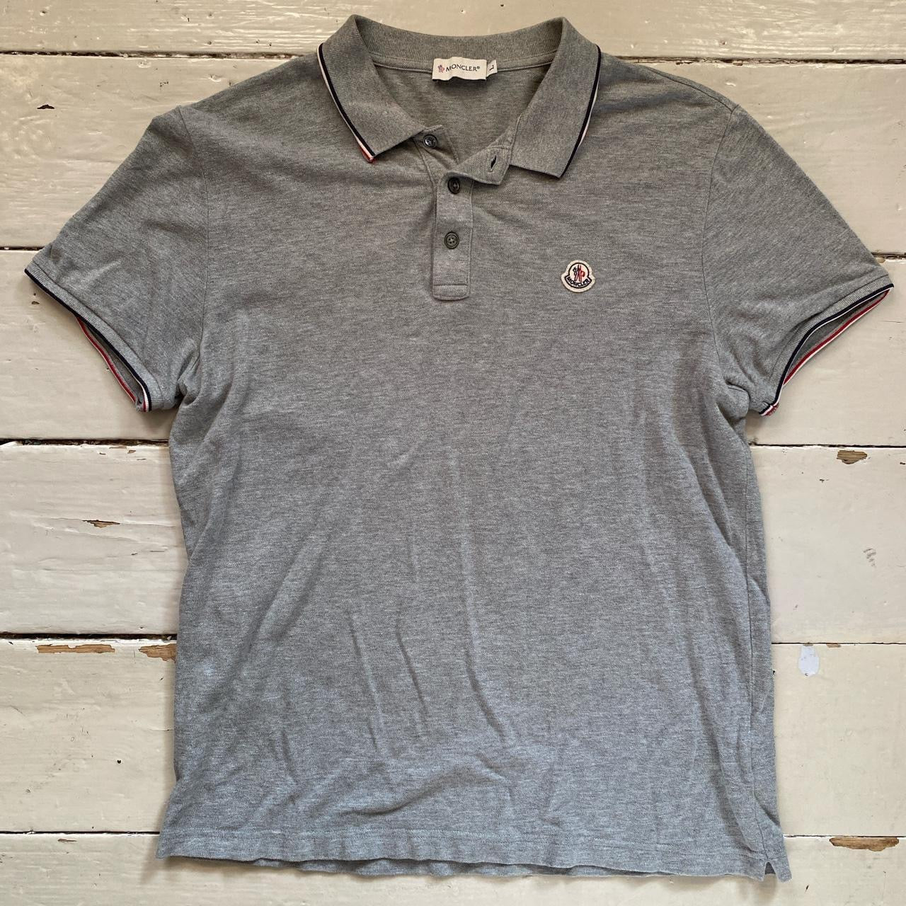 Moncler Grey Polo Grey (Large)
