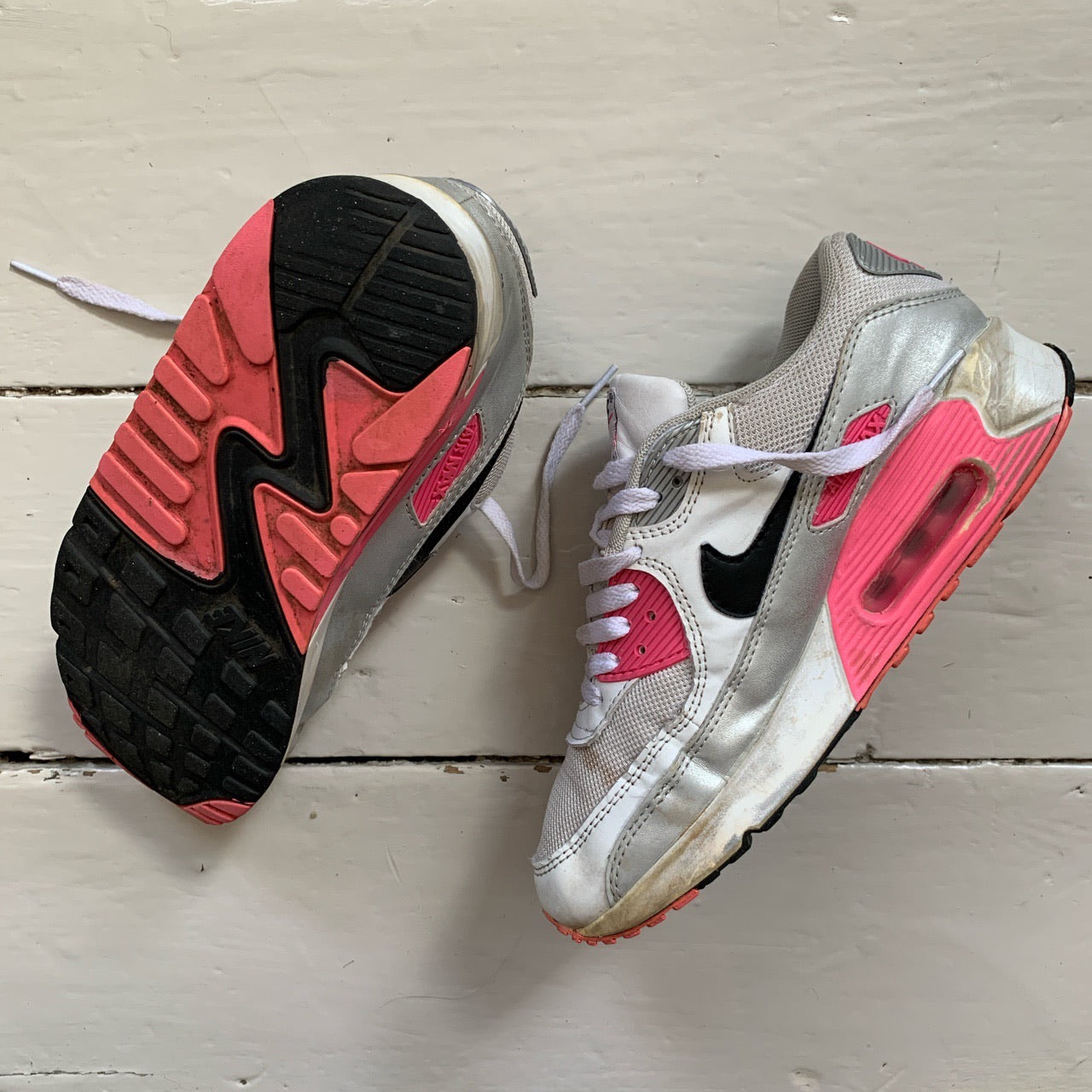 Nike Air Max 90 Black White Pink (UK 6)