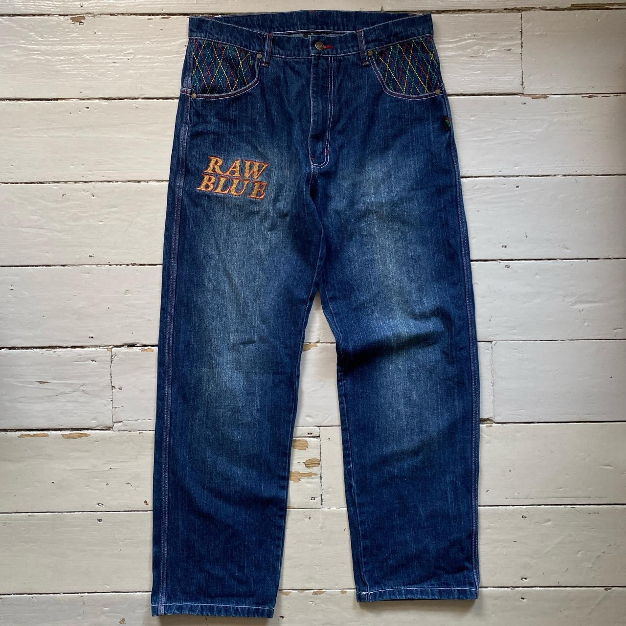 Raw Blue Rasta Jamaica Vintage Jeans (36/32)