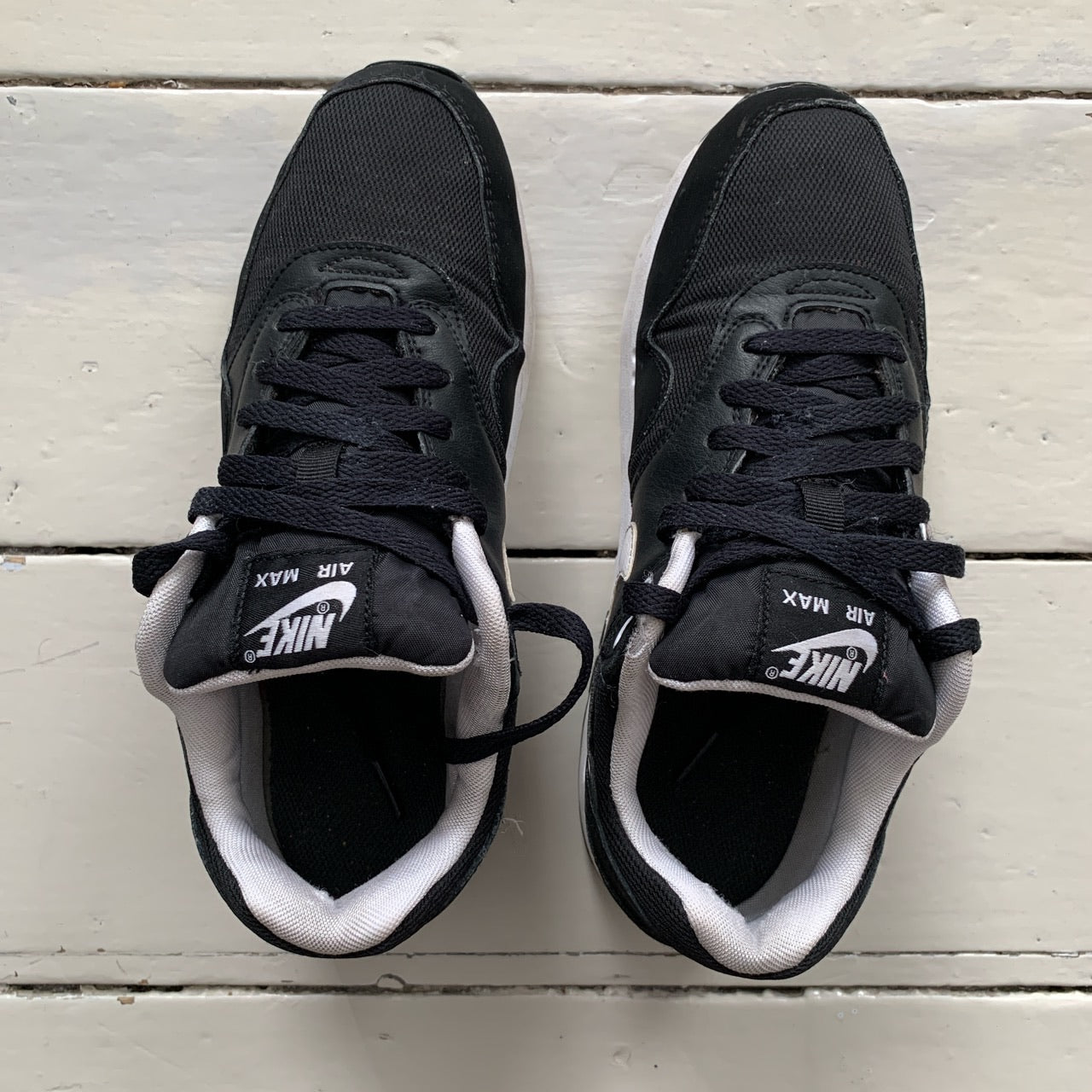 Nike Air Max 1 Black and White (UK 6)