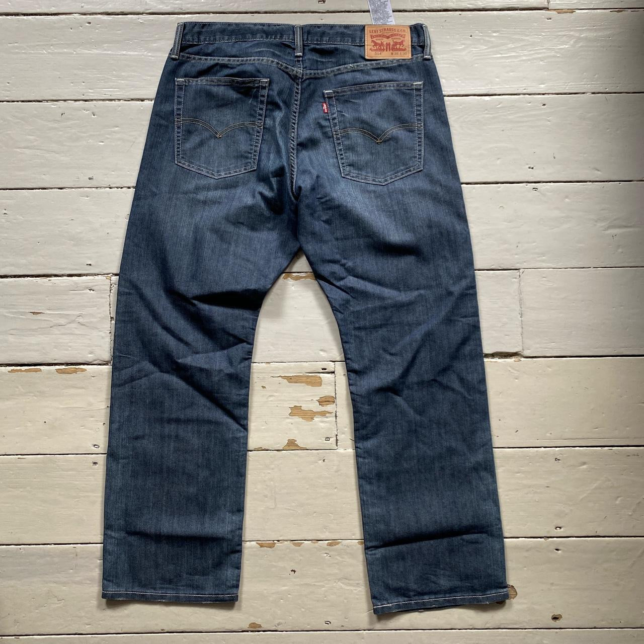 Levis 514 Navy Blue Jeans (36/30)