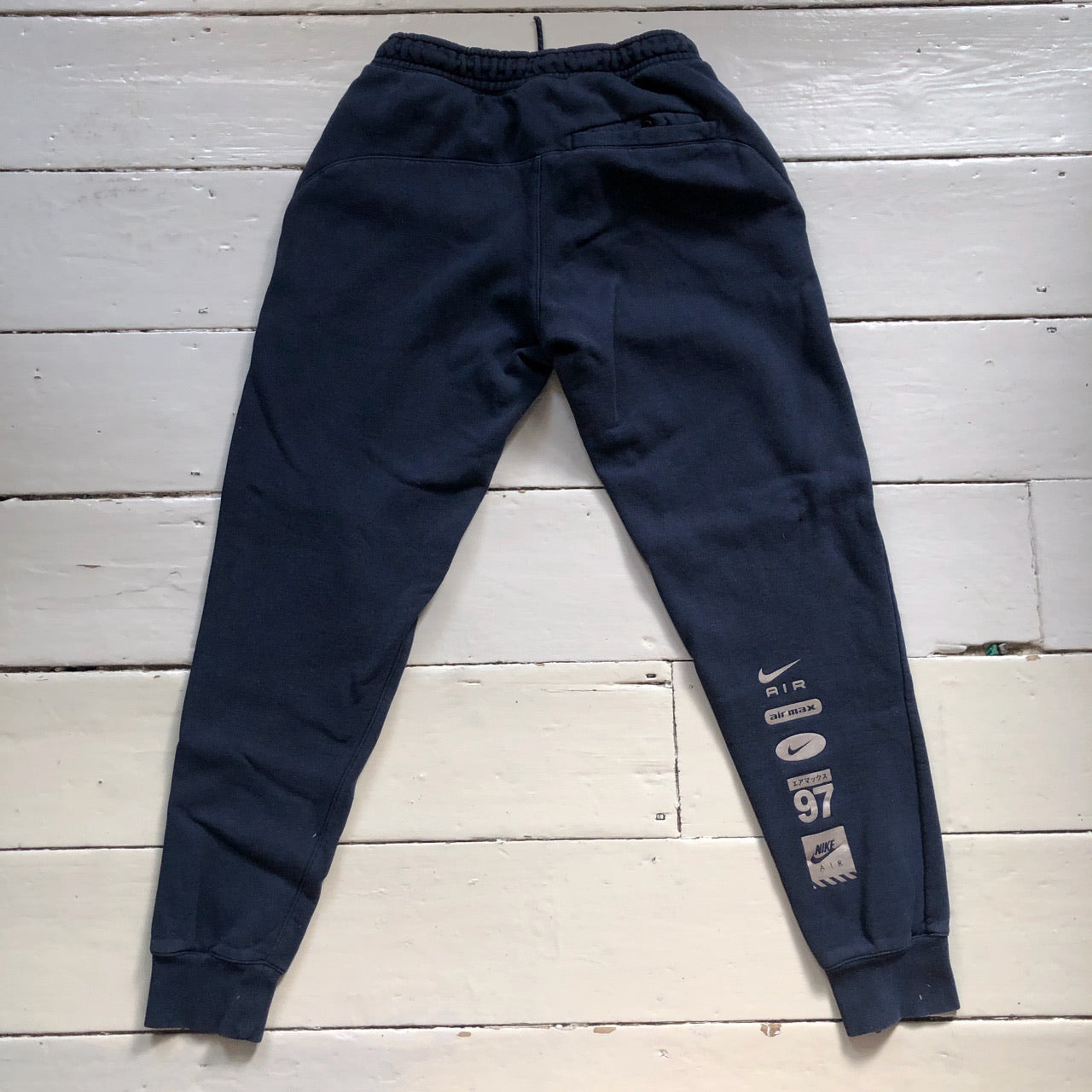 Nike Air Swoosh Navy Joggers (Small)