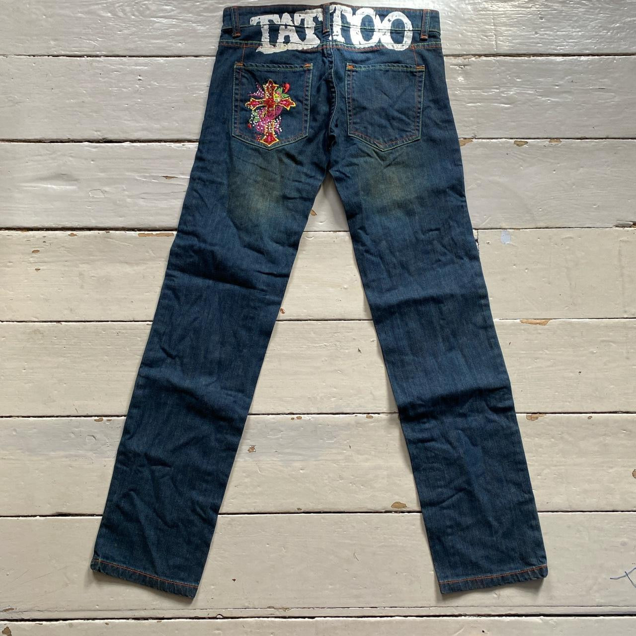 Ed Hardy Womens Tattoo Diamante Jeans (28/31)